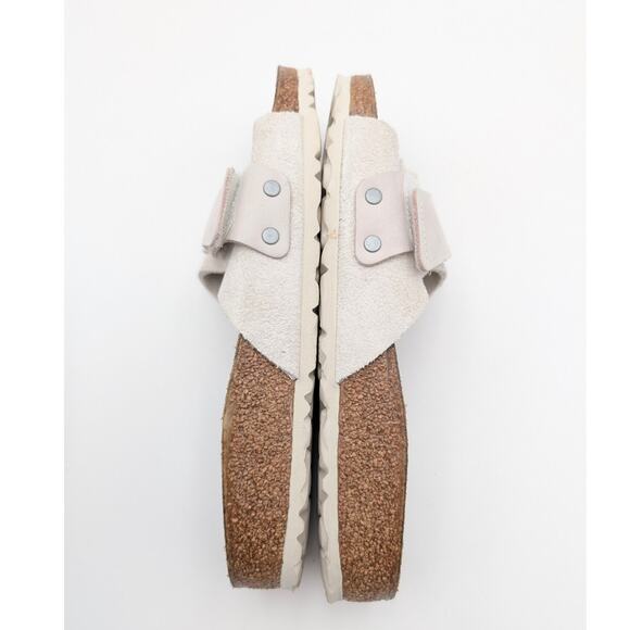 Birkenstock Oita Suede Leather Flat Sandals Women's Gray Size US W8/M6 EU39 - Picture 10 of 11